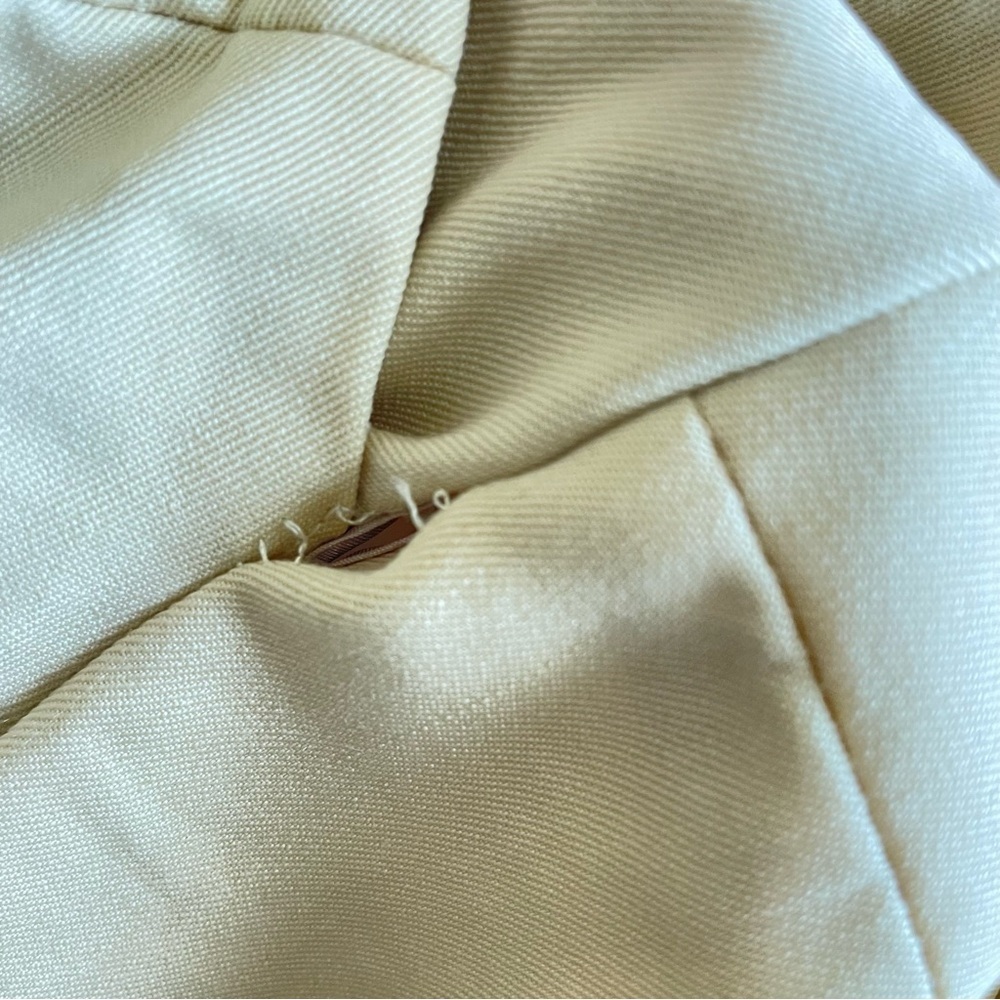 Rachel Comey Hemmed Wide Leg Butter Yellow Pants in Size 8 - Picture 9 of 10